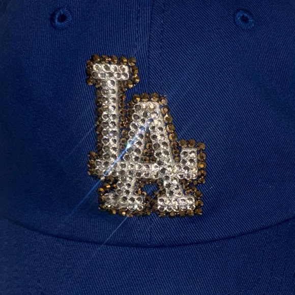 OSFA dodgers hat with bling